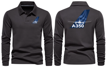 AIRBUS A350 LONG SLEEVE POLO